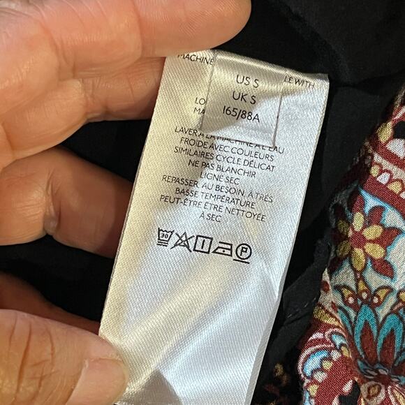 Anthropologie Women's Cady Mock Neck Paisley Tiered Tunic Dress Size Small - Picture 6 of 10